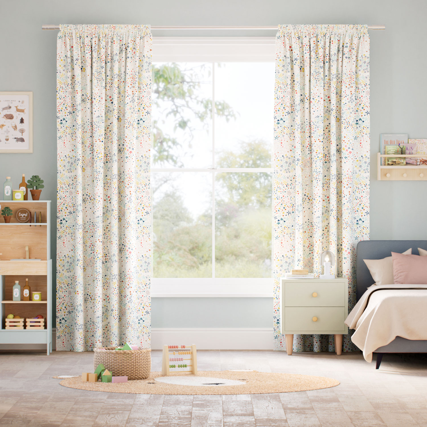 アデラジャ オーロラ・イエロー カーテン