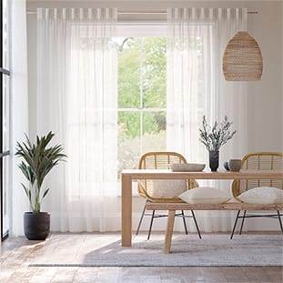 オーロラボイル　アイスホワイト カーテン サムネイル写真