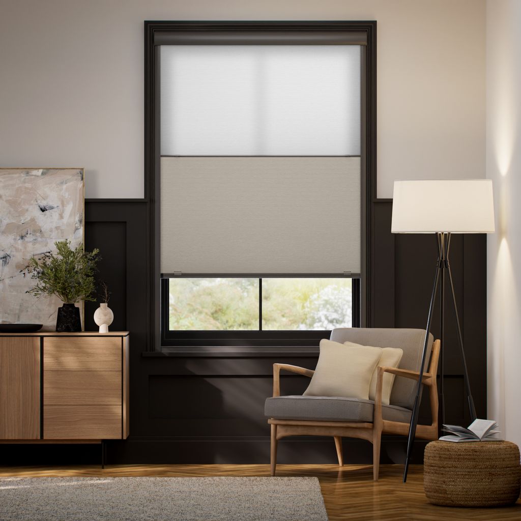 【高遮光フレーム付】ツインハニカム ペブル ハニカムシェード