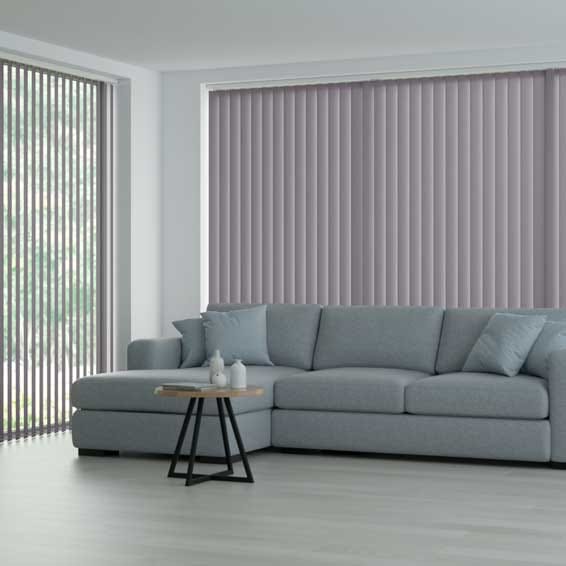 遮光 ナチュラル　ダスティピンク バーチカルブラインド