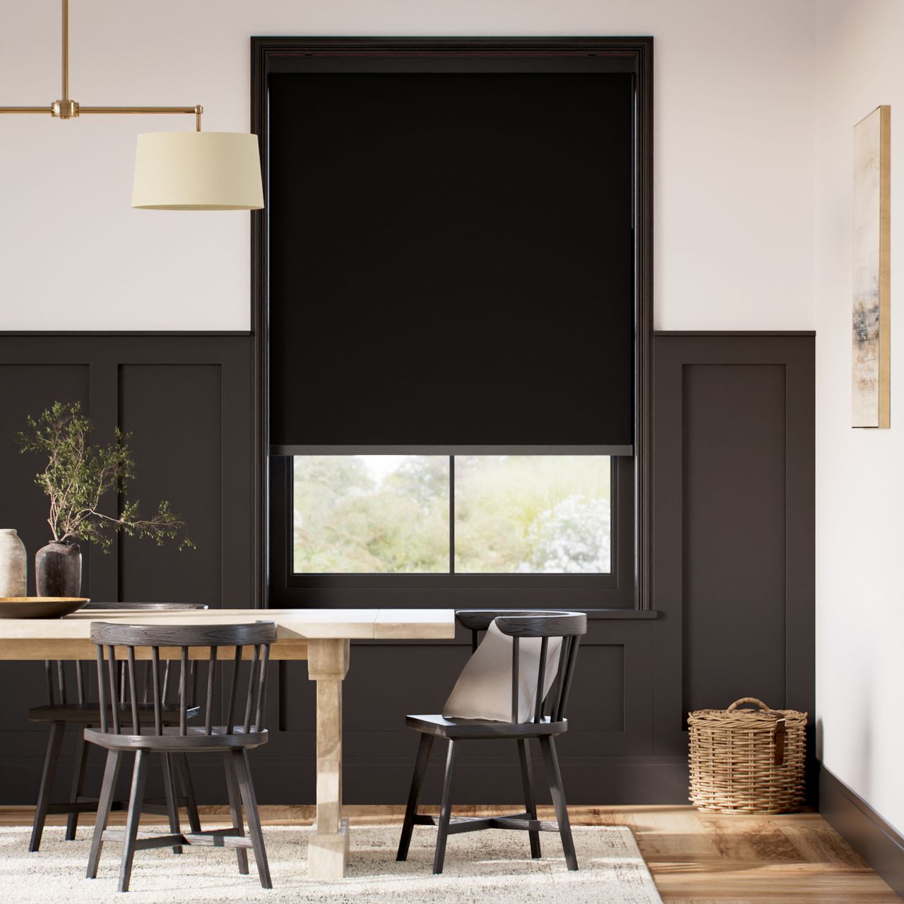 遮光 ブラック ロールスクリーン