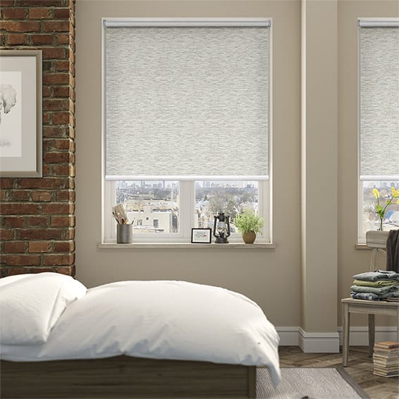 【つっぱり式】カレス 遮光 ナチュラル ロールスクリーン　-プルコード式-