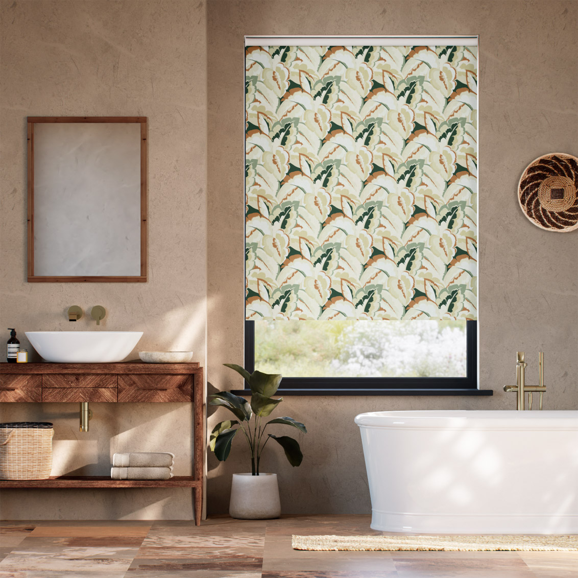 カラテア モスブリック ロールスクリーン