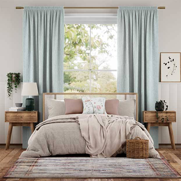 カバンディッシュ　パウダーブルー カーテン サムネイル写真