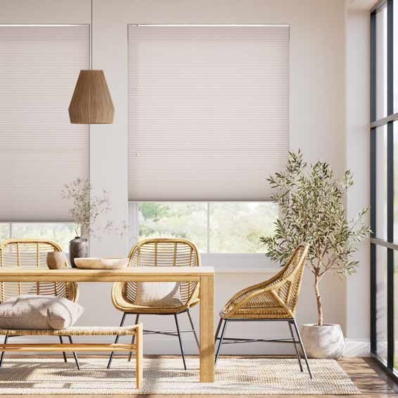 採光トリプルハニカム パールライトブラウン ハニカムシェード