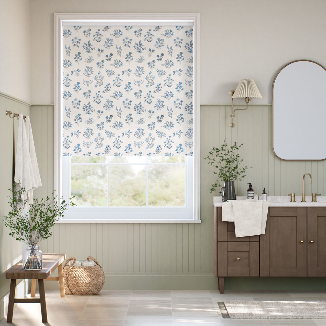 シェパードリーメドウ チャイナ・ブルー Roller Blind