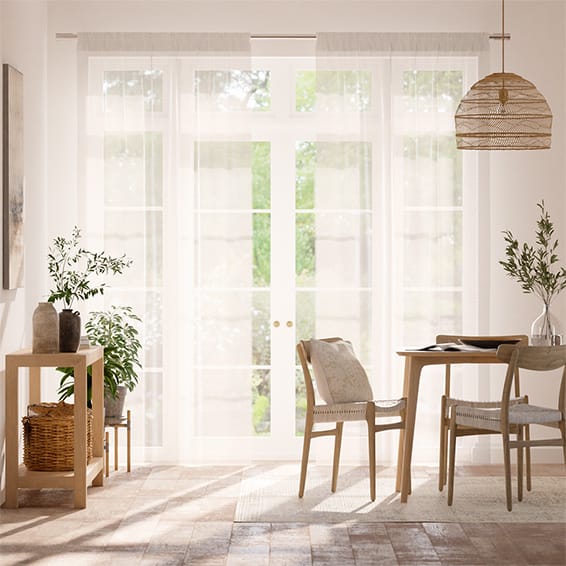 セーラスボイル　コットンホワイト レースカーテン