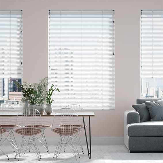 【つっぱり式】エッセンス　グロスホワイト アルミブラインド