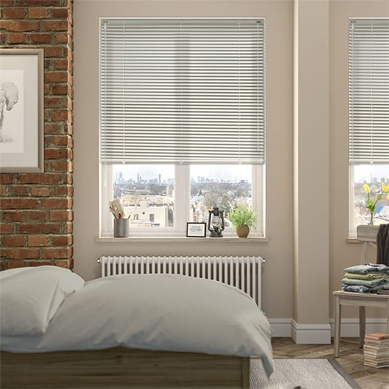 【つっぱり式】エッセンス　ニュートラルグレー アルミブラインド