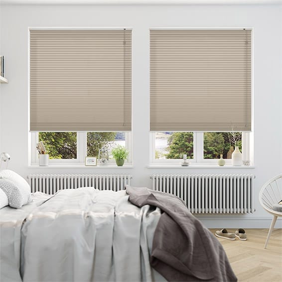 【つっぱり式】遮光ハニカム ぺブル ハニカムシェード