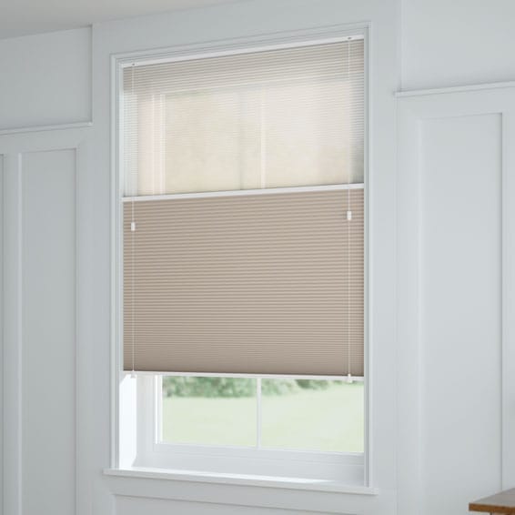 【つっぱり式】ツインハニカム シアーぺブル ハニカムシェード