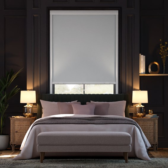 完全遮光パーフェクト シンプルグレー ロールスクリーン