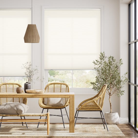 コードレス採光トリプルハニカム パールホワイト ハニカムシェード