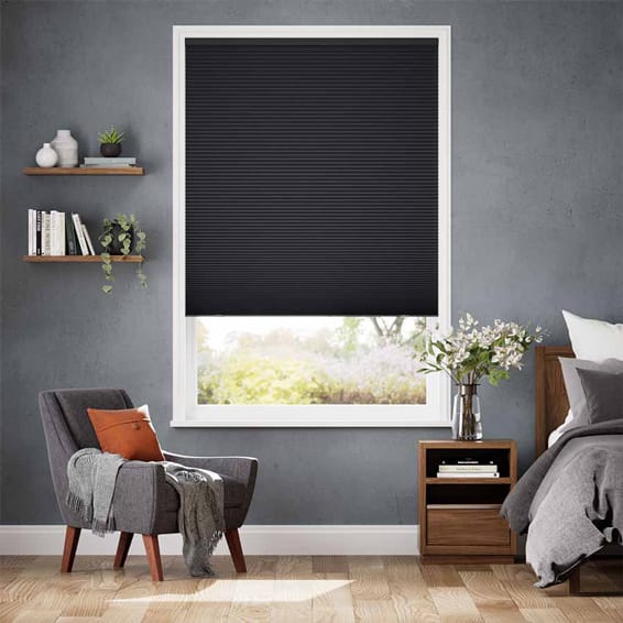 コードレス遮光トリプルハニカム ブラック ハニカムシェード