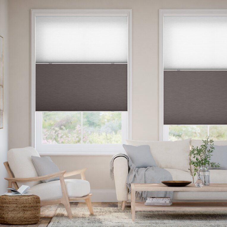 コードレス ツインハニカム ダークグレー ハニカムシェード