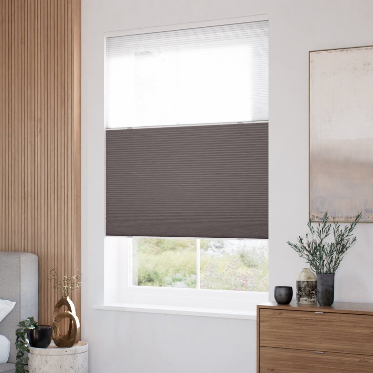 コードレス ツインハニカム シアーダークグレー ハニカムシェード