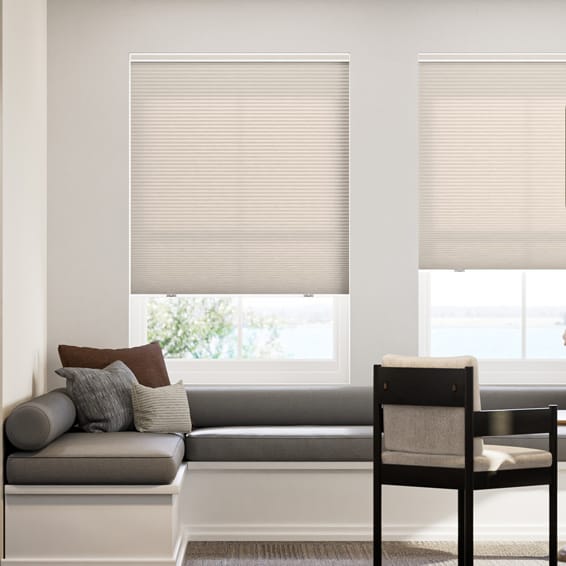 コードレス採光リネンハニカム モダンベージュ ハニカムシェード