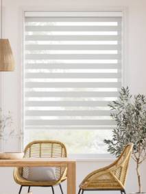 コードレス ゼブラ 遮光 フロストホワイト 調光ロールスクリーン サムネイル写真