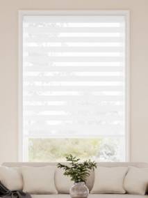 コードレス ゼブラ ルグゼ・ ホワイト 調光ロールスクリーン サムネイル写真