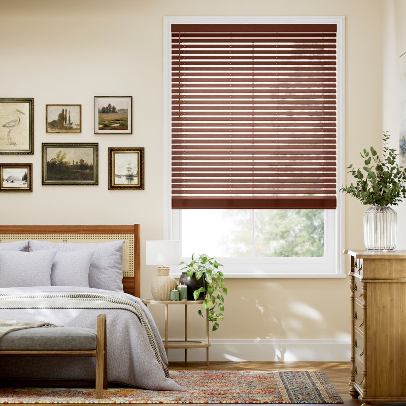 コードレス  メトロポリタン チェリーブラウン ウッドブラインド