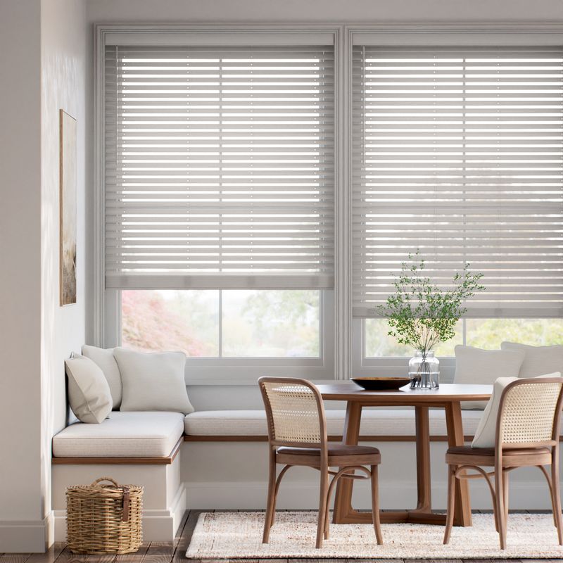 コードレス  メトロポリタン ライトグレー ウッドブラインド