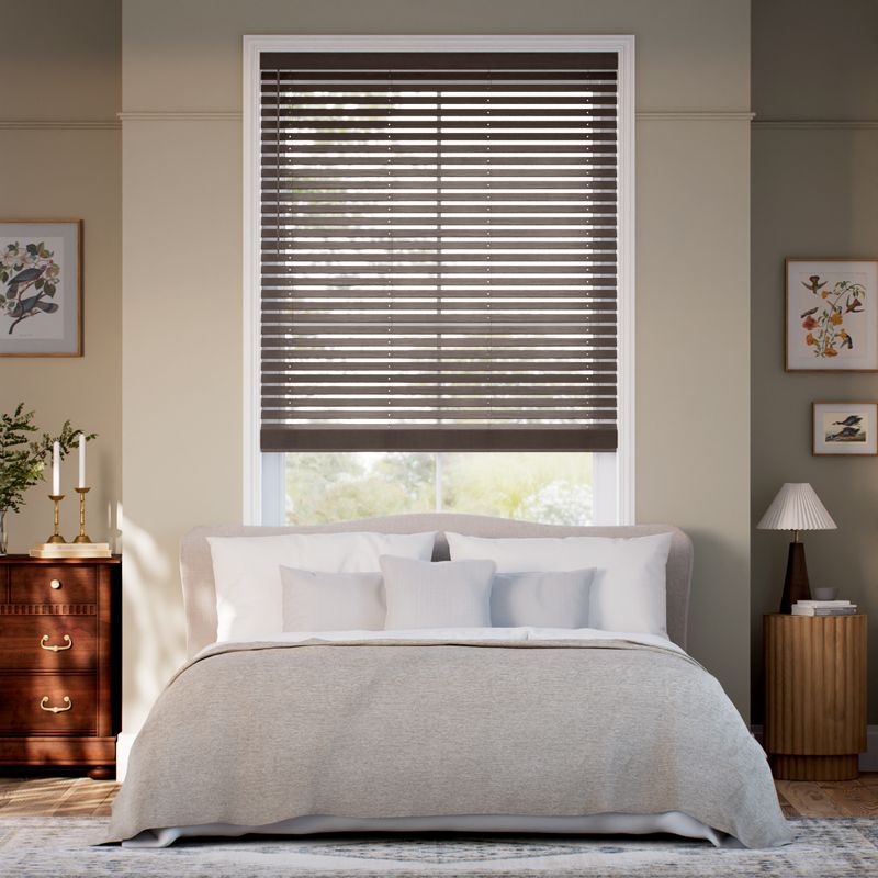 コードレス メトロポリタン ダークウォールナット ウッドブラインド