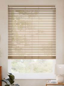 コードレス ラスティック ライトブラウン ウッドブラインド サムネイル写真