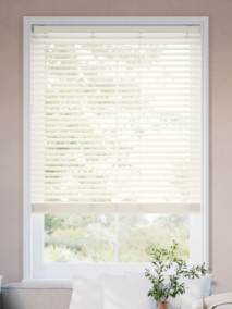 コードレス ラスティック ホワイト ウッドブラインド サムネイル写真