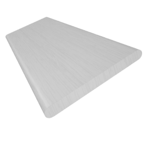 コードレス シンプル ピュアホワイト ウッドブラインド サンプルの写真