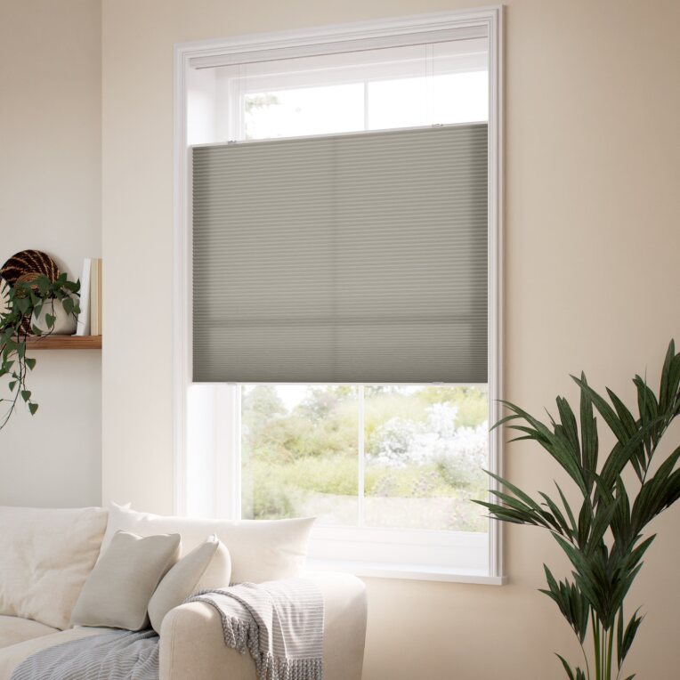 コードレス 採光 トップダウンハニカム ゲインズボログレー ハニカムシェード