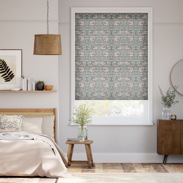 コードレス採光ハニカム ウィリアムモリス ピンパーネル ブラッシュ シェード