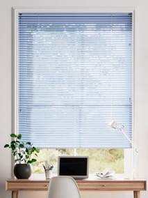 【カーテンレール可】エッセンス　スカイブルー アルミブラインド サムネイル写真