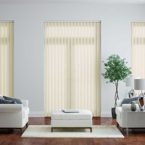 【カーテンレール可】ブラーノ シャンパン バーチカルブラインド