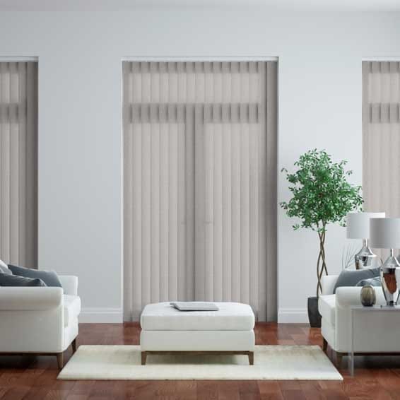 【カーテンレール可】ブラーノ ラベンダーグレー バーチカルブラインド