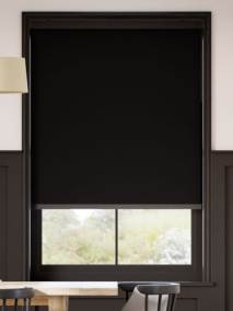 【カーテンレール可】遮光 ブラック ロールスクリーン サムネイル写真