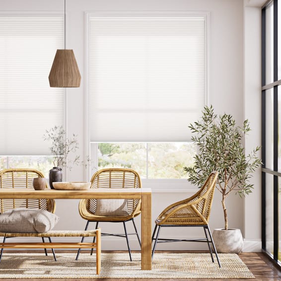  【カーテンレール可】コードレス採光トリプルハニカム クリームホワイト ハニカムシェード