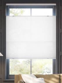 【カーテンレール可】コードレス 採光 トップダウンハニカム ブライトホワイト コードレスハニカム サムネイル写真