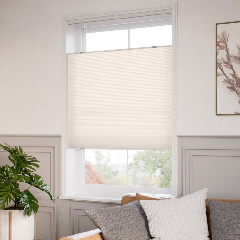 【カーテンレール可】コードレス 採光 トップダウンハニカム ヌード ハニカムシェード