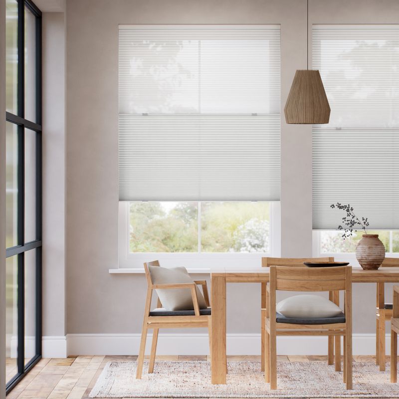コードレス リネンツインハニカム リネンシアークリアホワイト × リネンホワイト ハニカムシェード