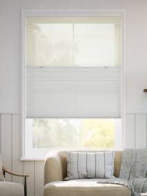 コードレス リネンツインハニカム リネンシアーヌード × リネンホワイト ツインハニカムシェード サムネイル写真