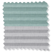 リネンツインハニカム リネンシアーグリーン × リネンモダングレー 見本の写真