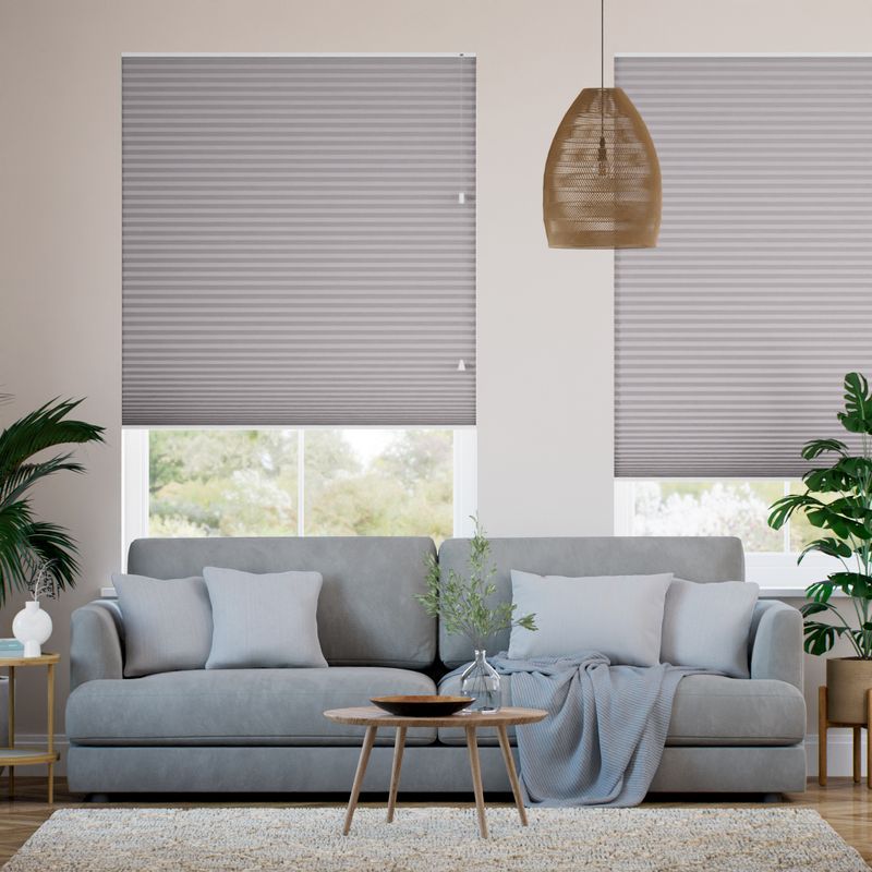 遮光ダブルサーマルハニカム アッシュグレー ハニカムシェード