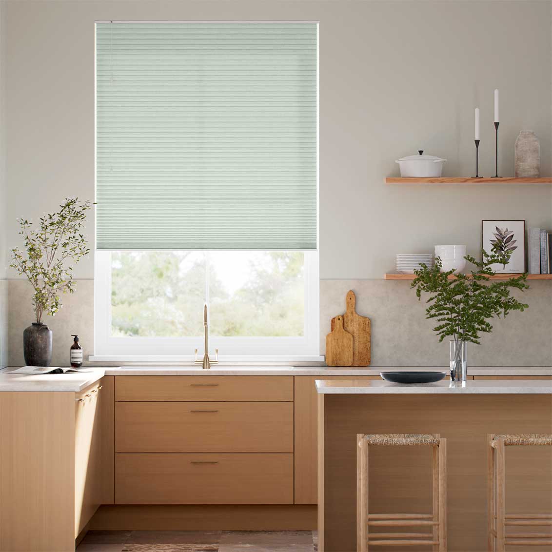 採光ハニカム リリス ペパーミント ハニカムシェード