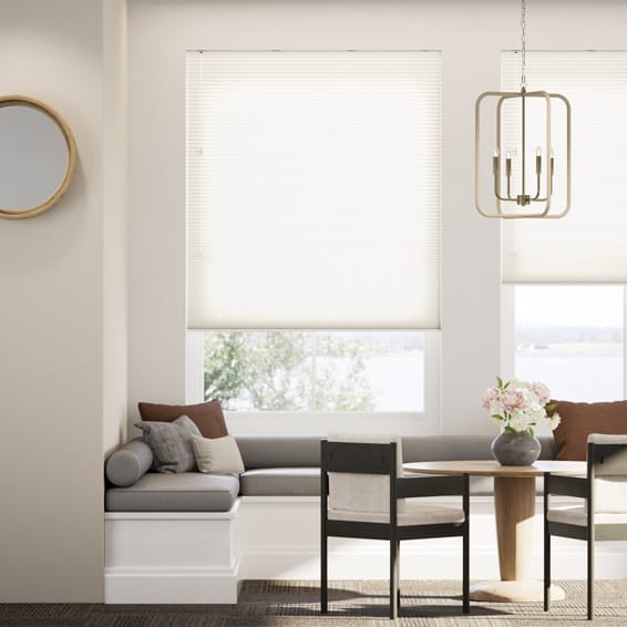 採光リネンハニカム シアークリアホワイト ハニカムシェード