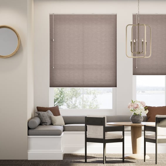 採光リネンハニカム モダンブラウン ハニカムシェード