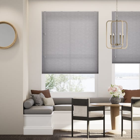 採光リネンハニカム モダングレー ハニカムシェード