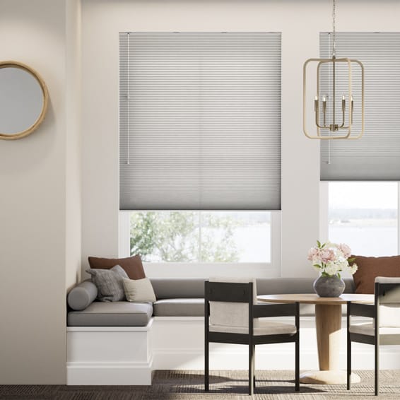 採光リネンハニカム モダンライトグレー ハニカムシェード