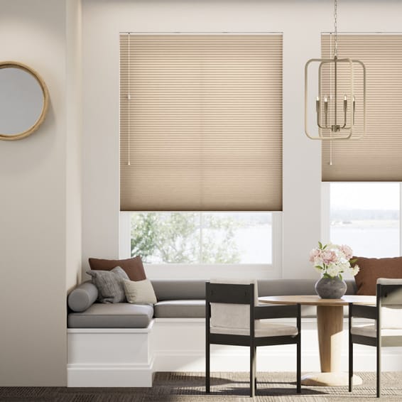 採光リネンハニカム サンド ハニカムシェード