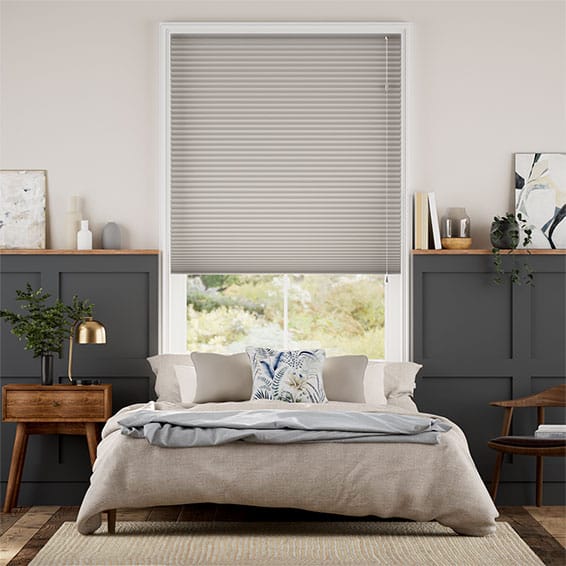 遮光ハニカム ゲインズボログレー ハニカムシェード