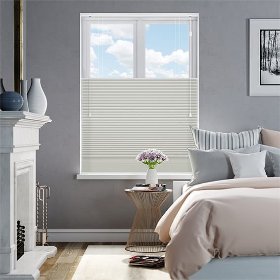 遮光トップダウンハニカム　グレー シェード